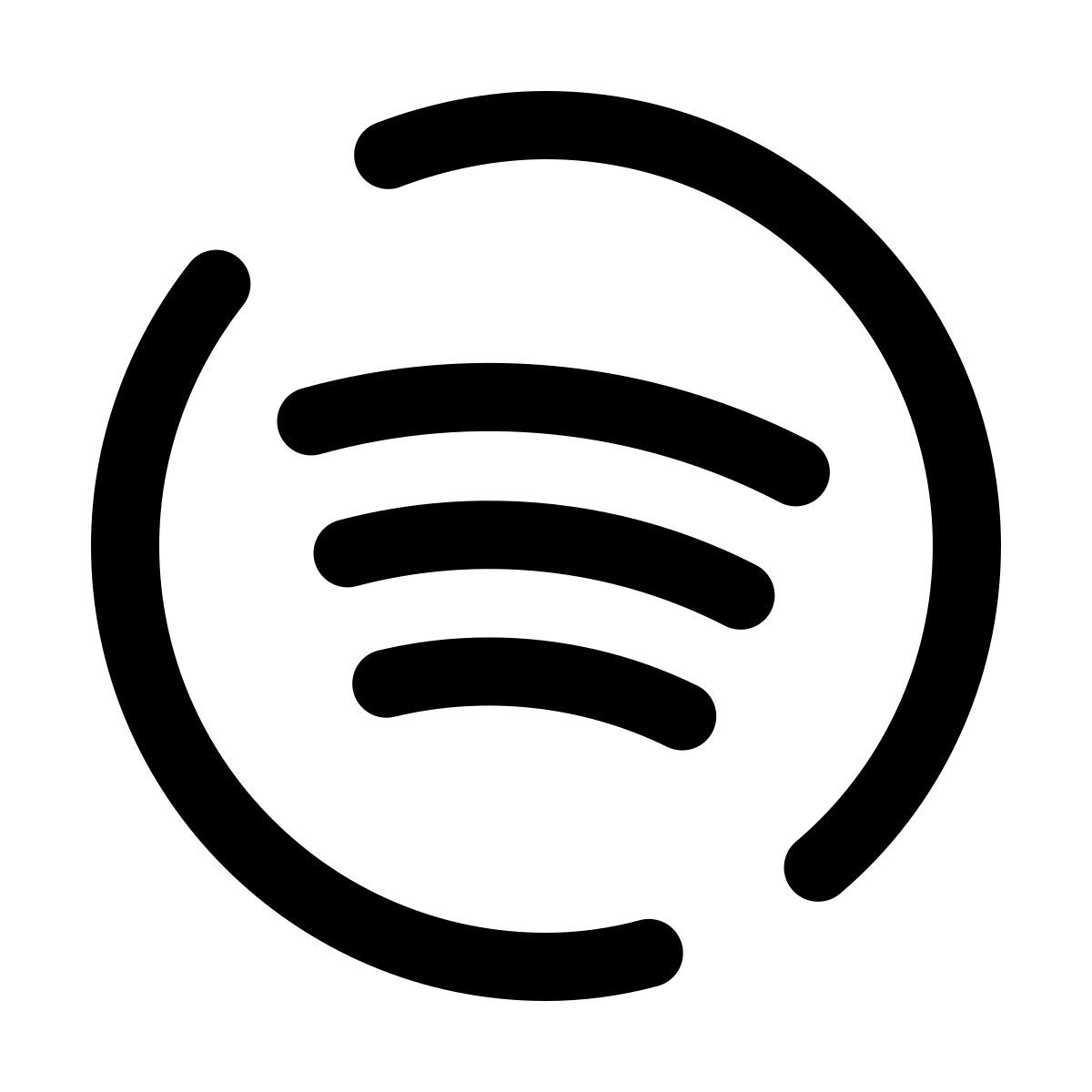 pulsar line style spotify icon