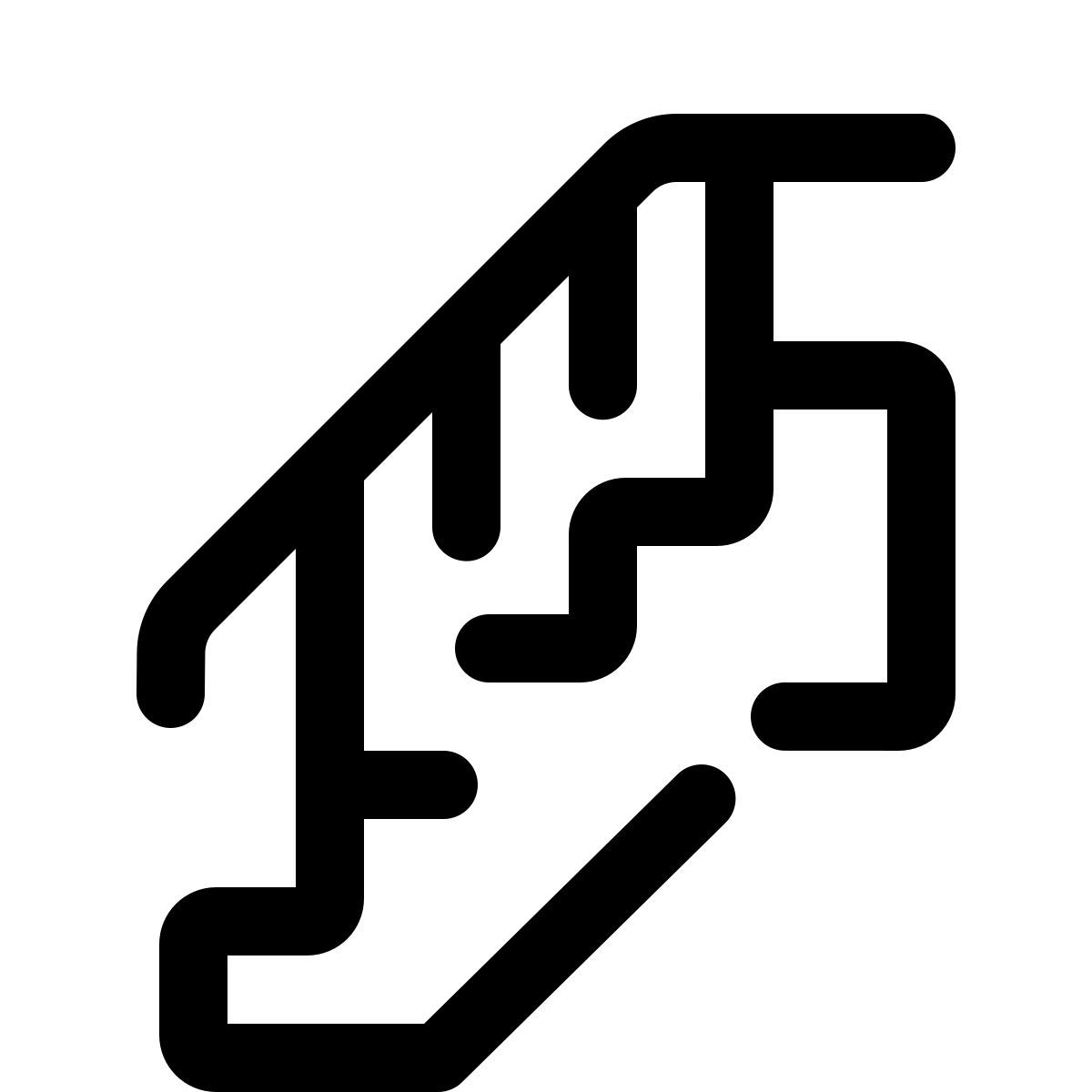 pulsar line style staircase icon