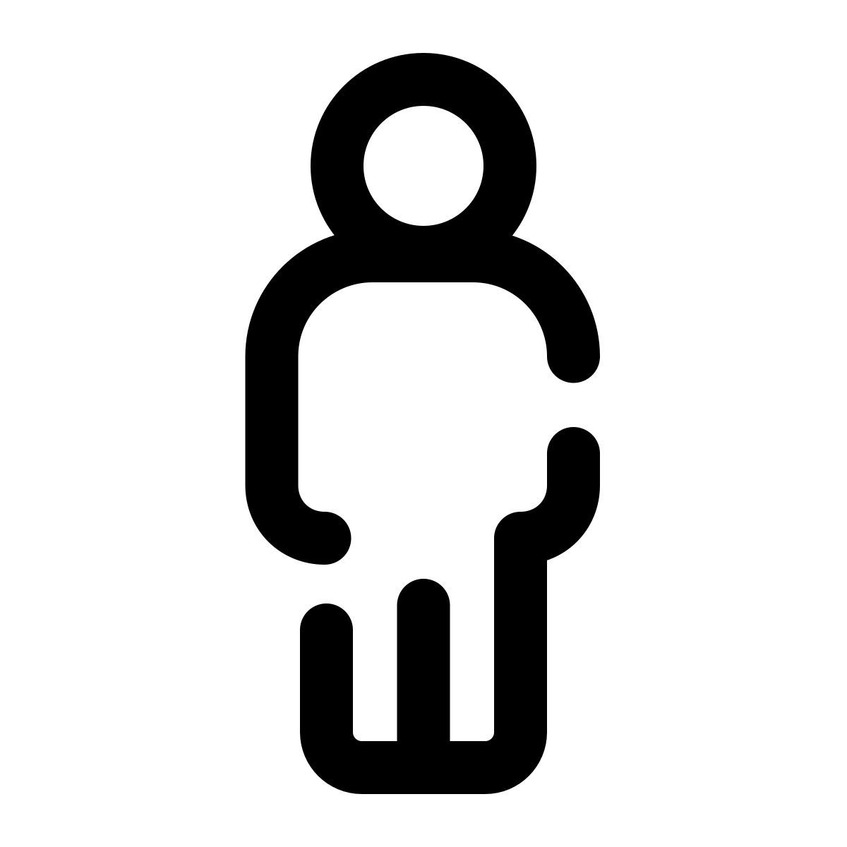 pulsar line style 站立之人 icon