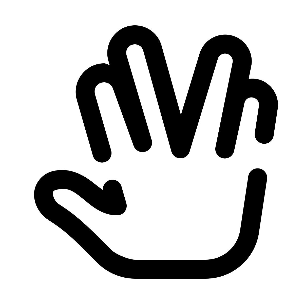 pulsar line style 스타 트렉 제스처 icon