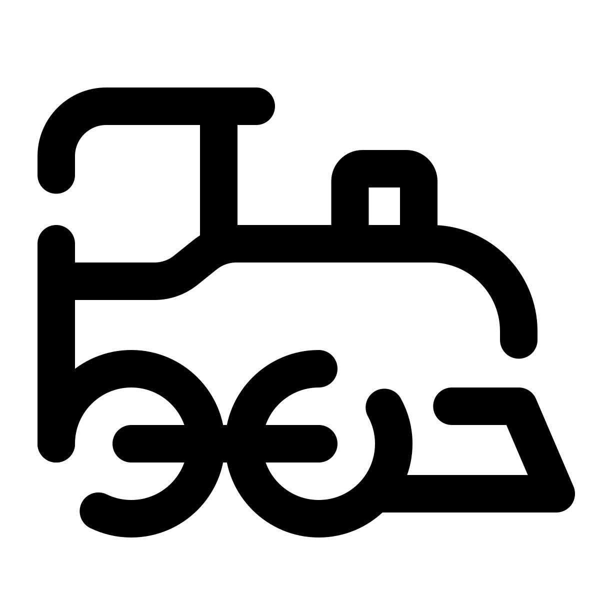 pulsar line style machine à vapeur icon