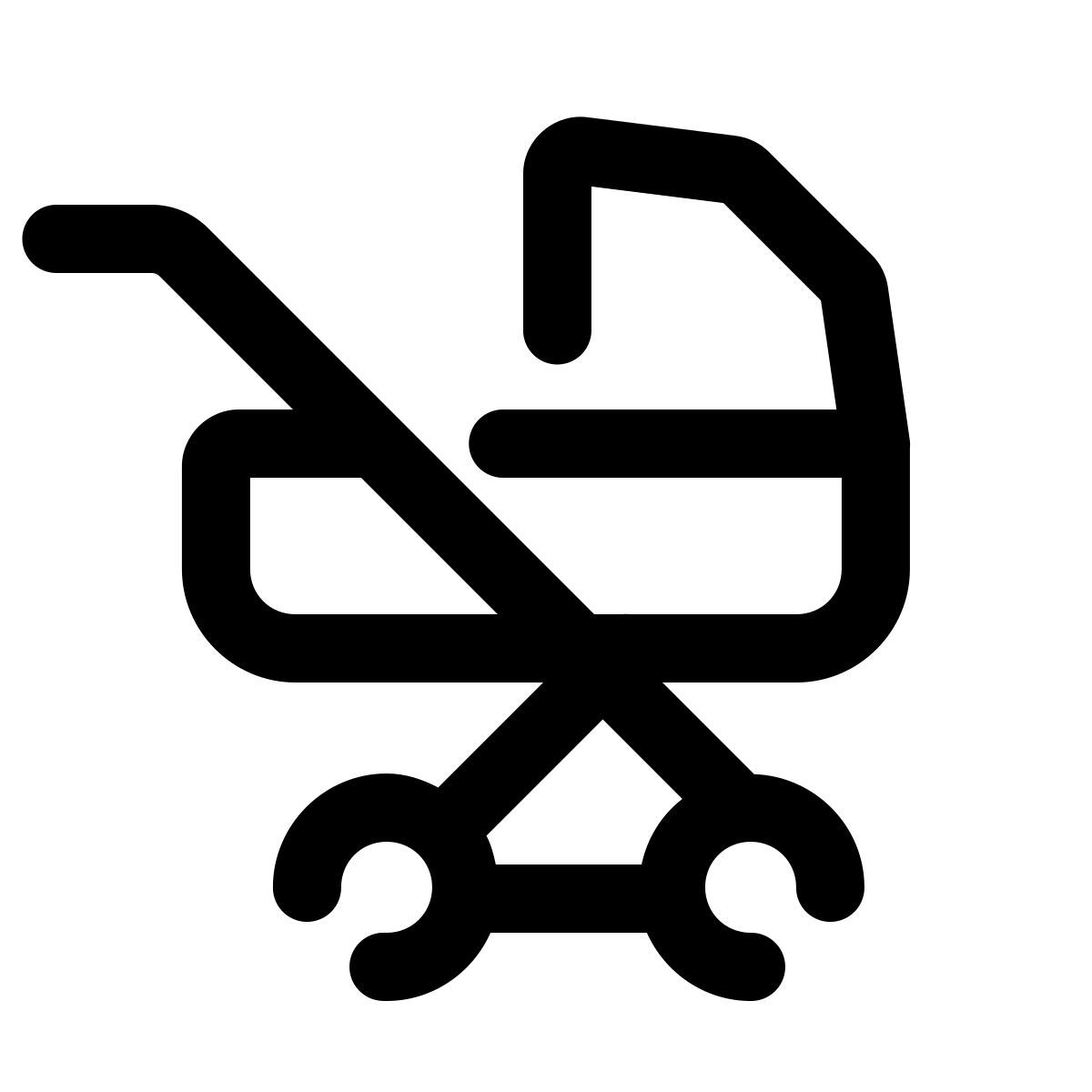 pulsar line style coche de niño icon