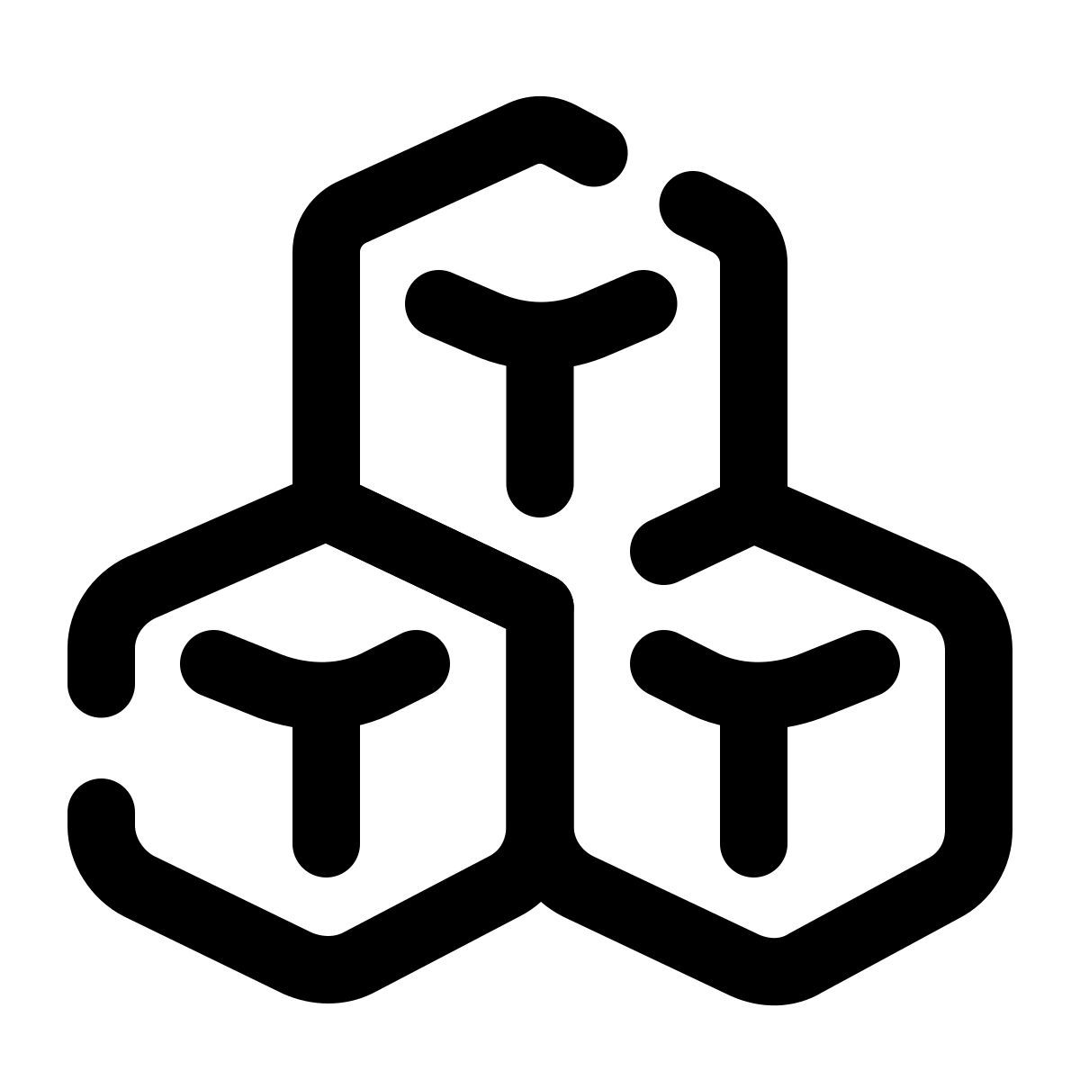 pulsar line style sugar cubes icon