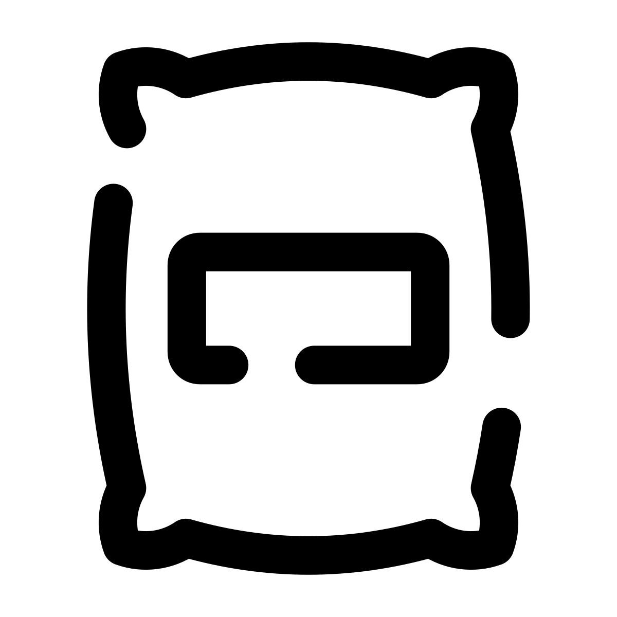 pulsar line style saco de azúcar icon