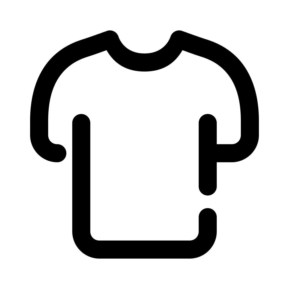 pulsar line style t shirt icon