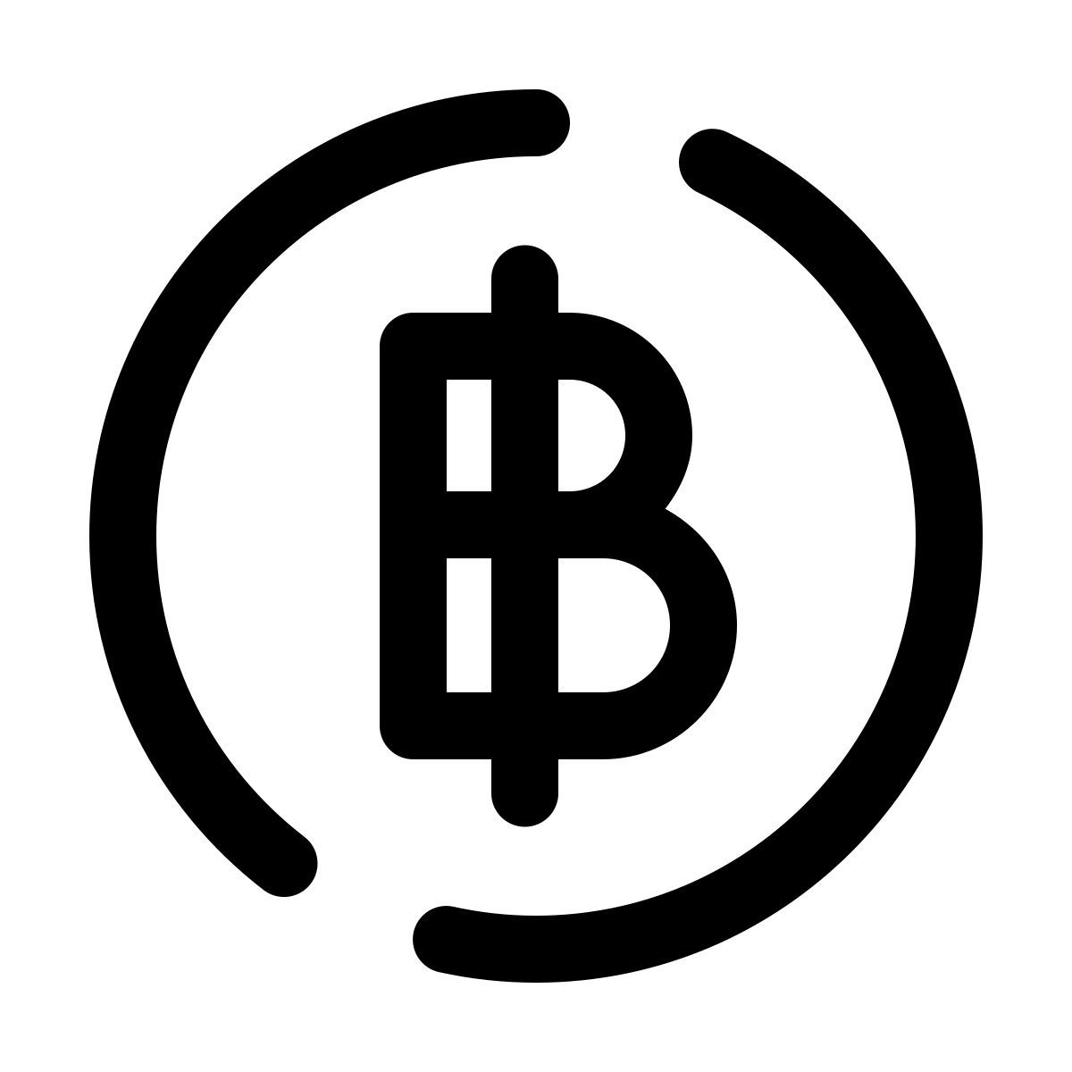 pulsar line style thai baht icon