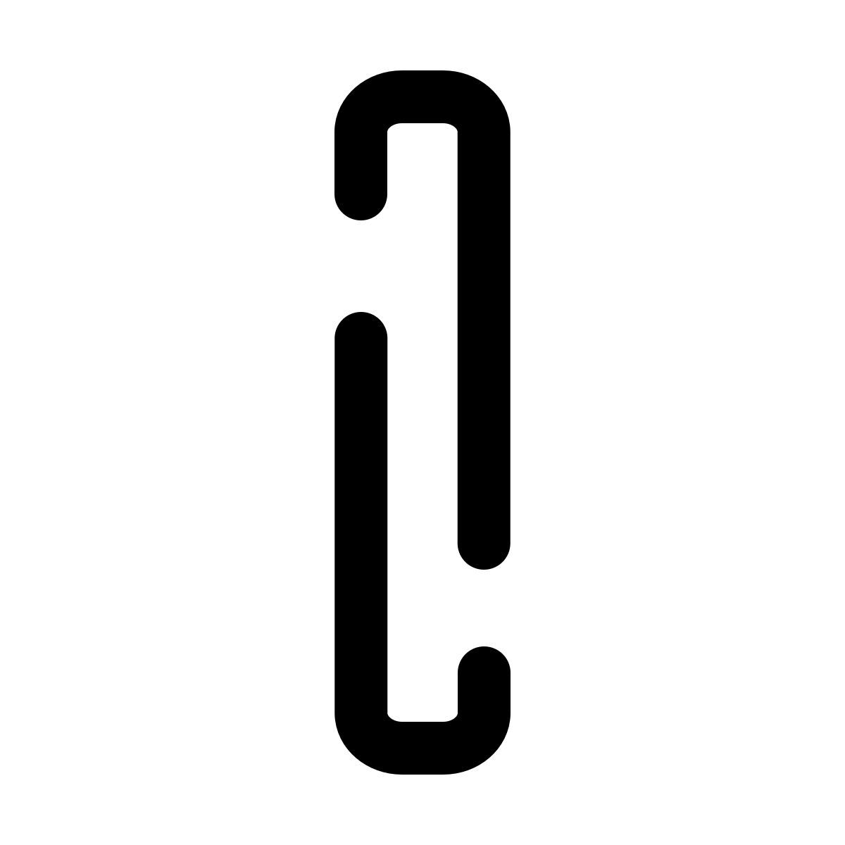 pulsar line style thick vertical line icon