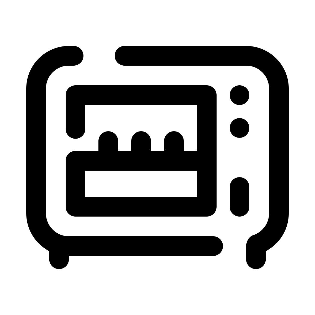 pulsar line style 토스터 오븐 icon