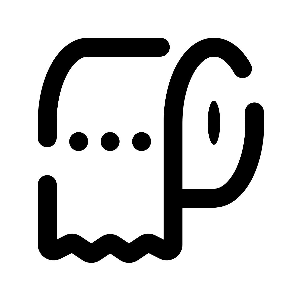 pulsar line style 화장지 icon