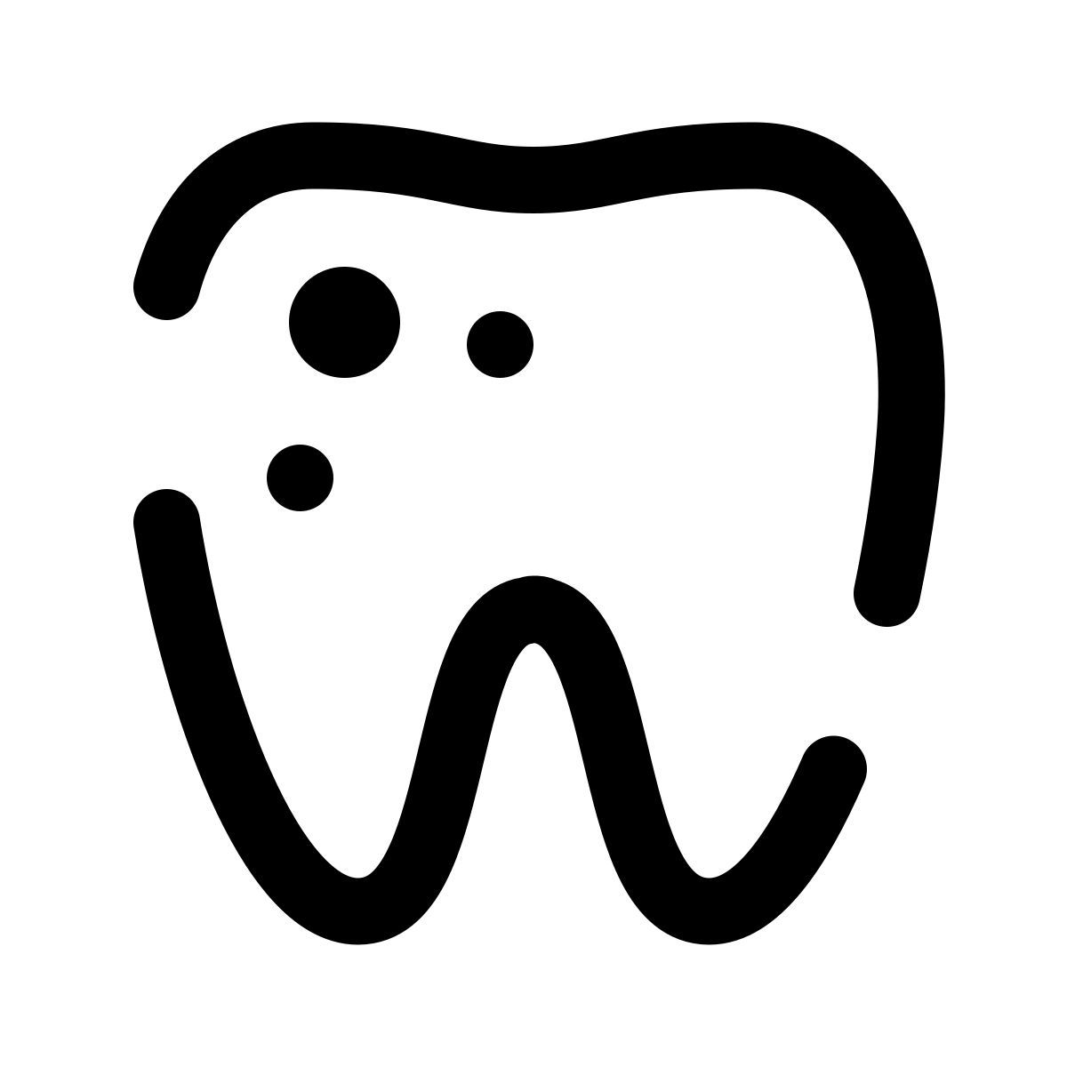 pulsar line style 牙龋 icon