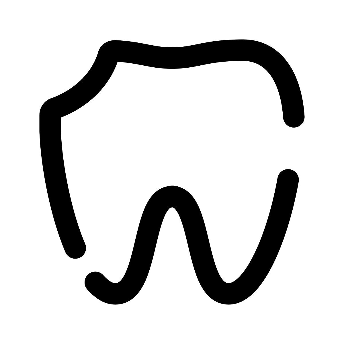 pulsar line style diente roto icon