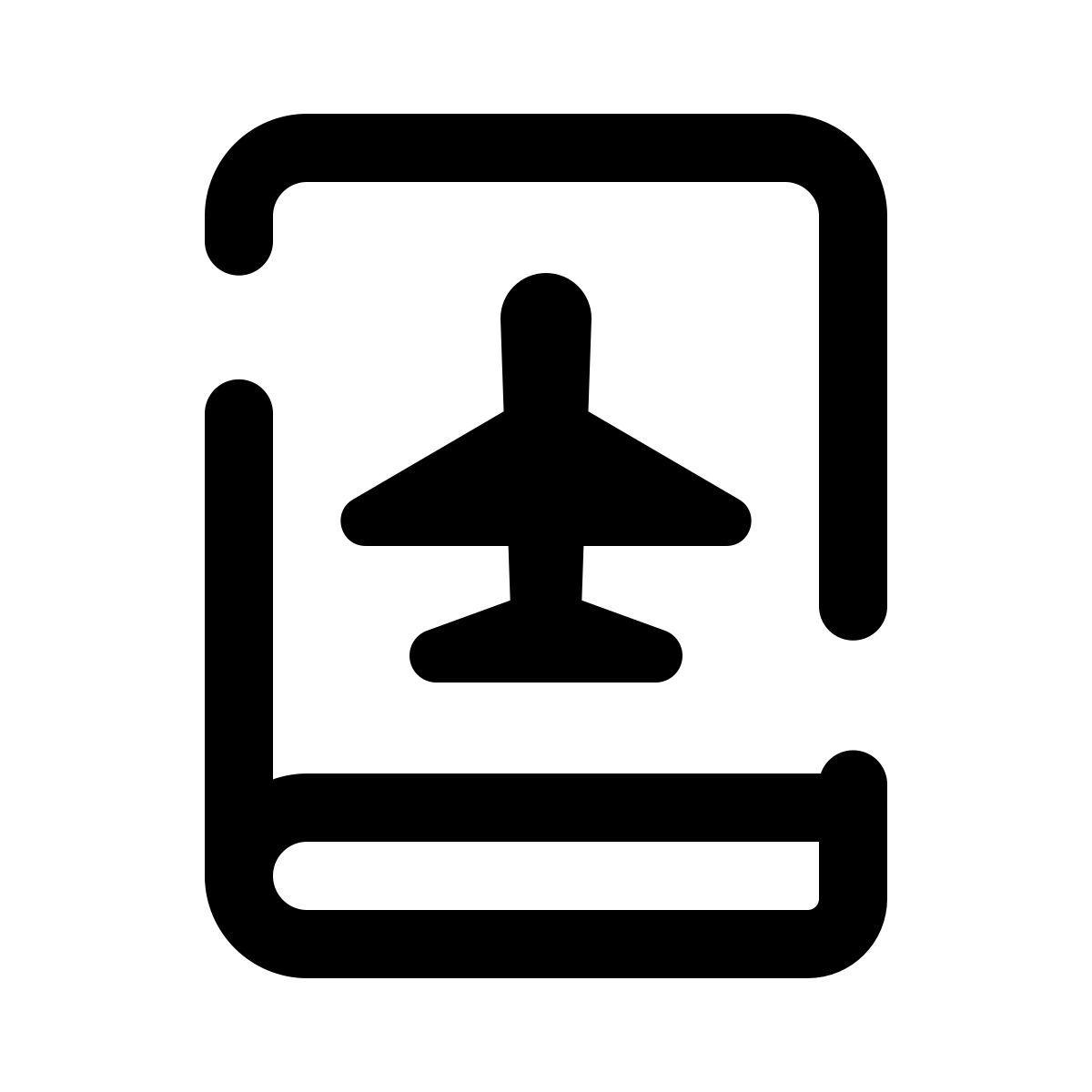 pulsar line style travel diary icon