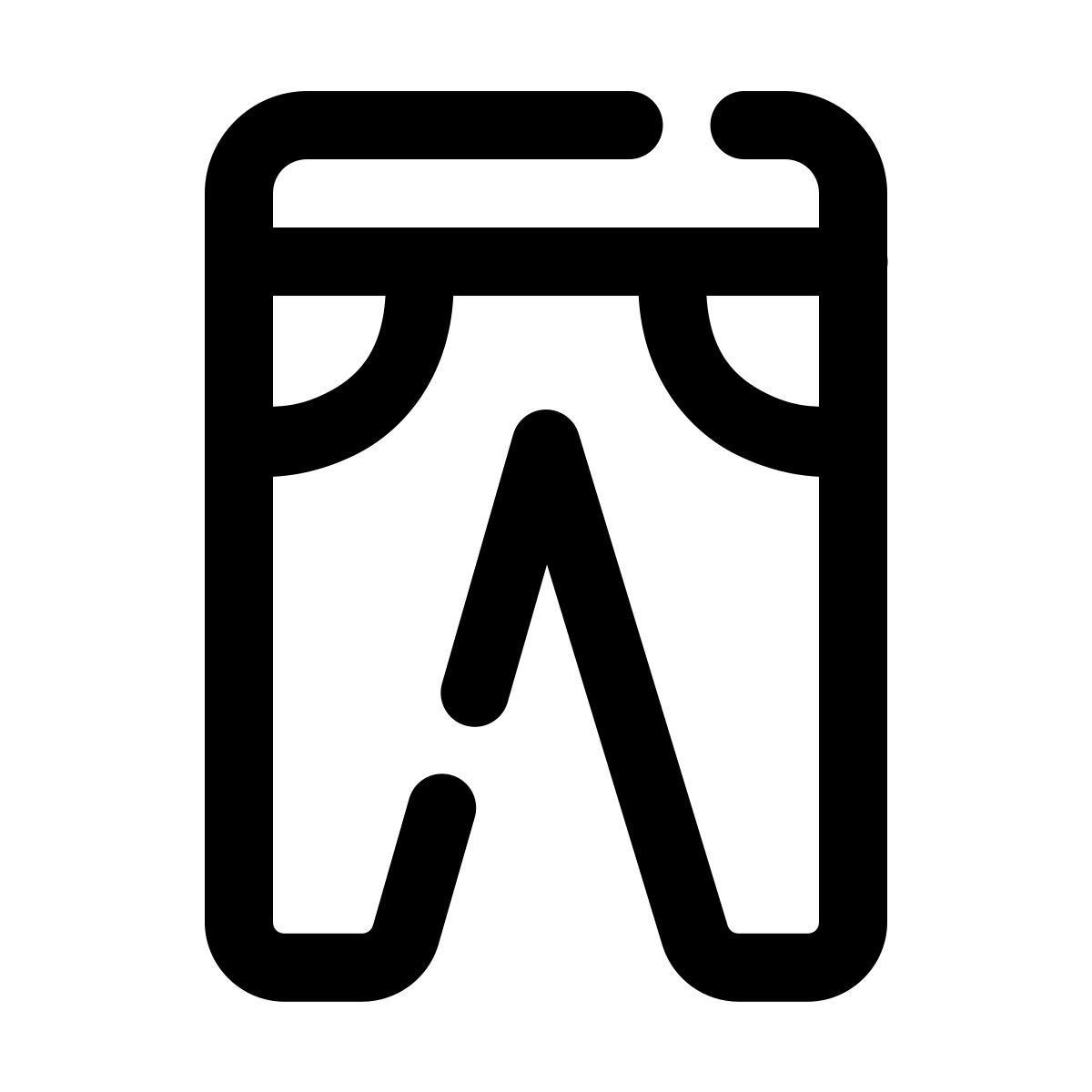 pulsar line style pantalones icon