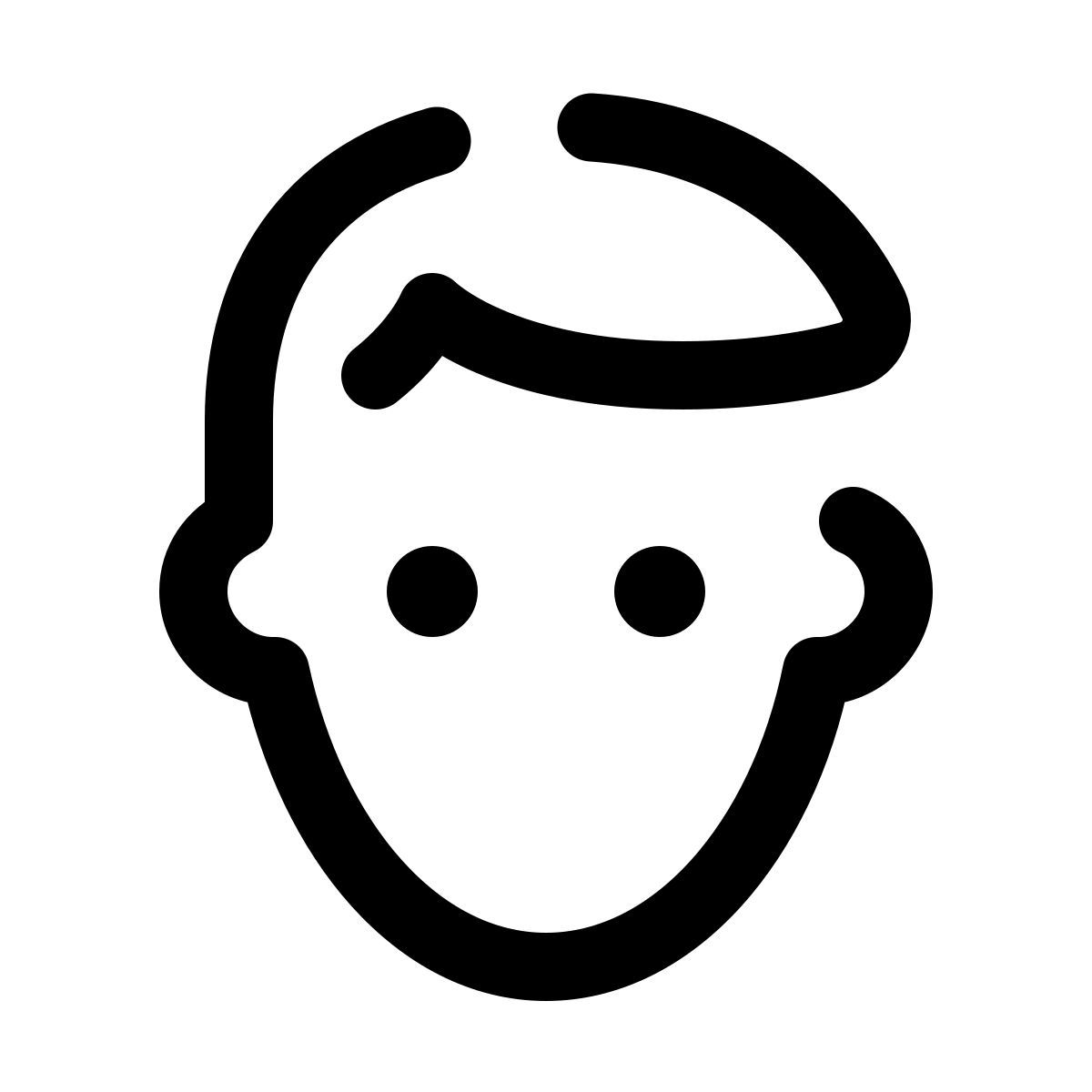 pulsar line style usuario masculino icon