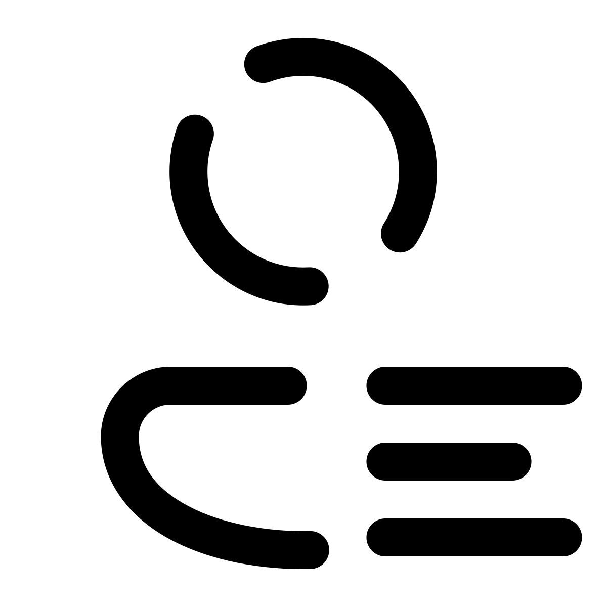 pulsar line style menù utente uomo icon