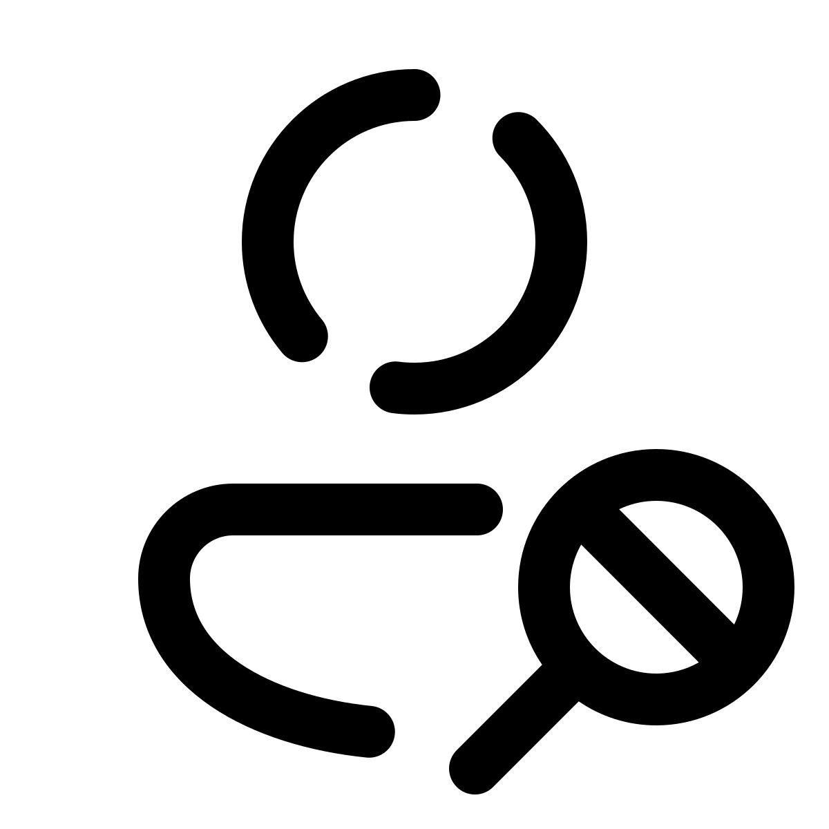 pulsar line style usuario no encontrado icon