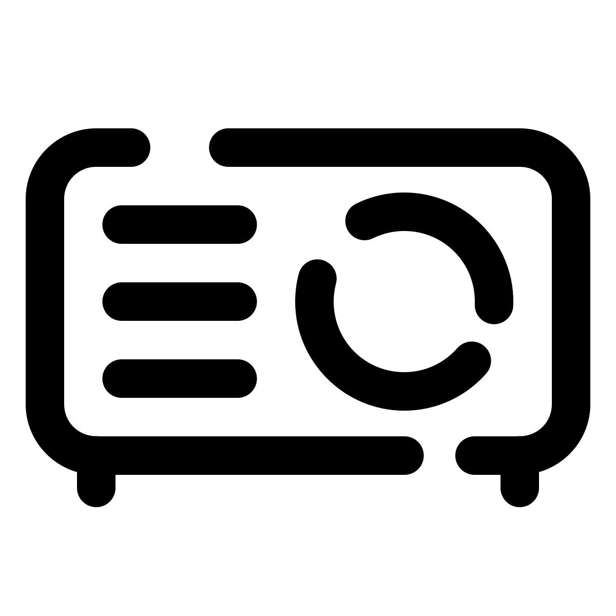 pulsar line style video projector icon