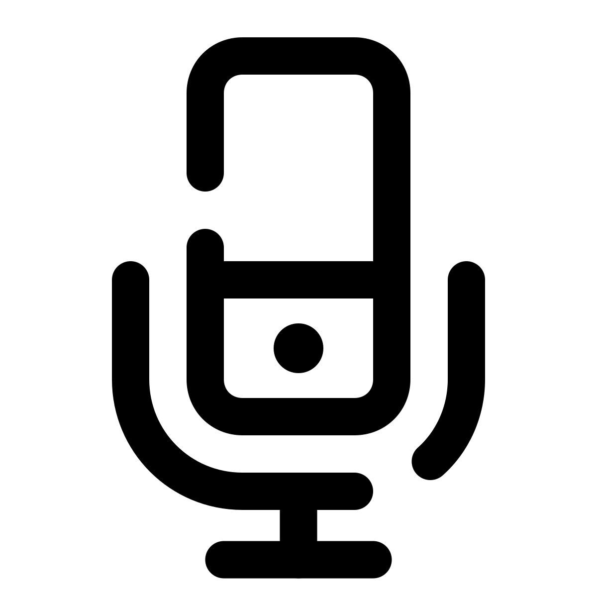 pulsar line style diktiergerät icon