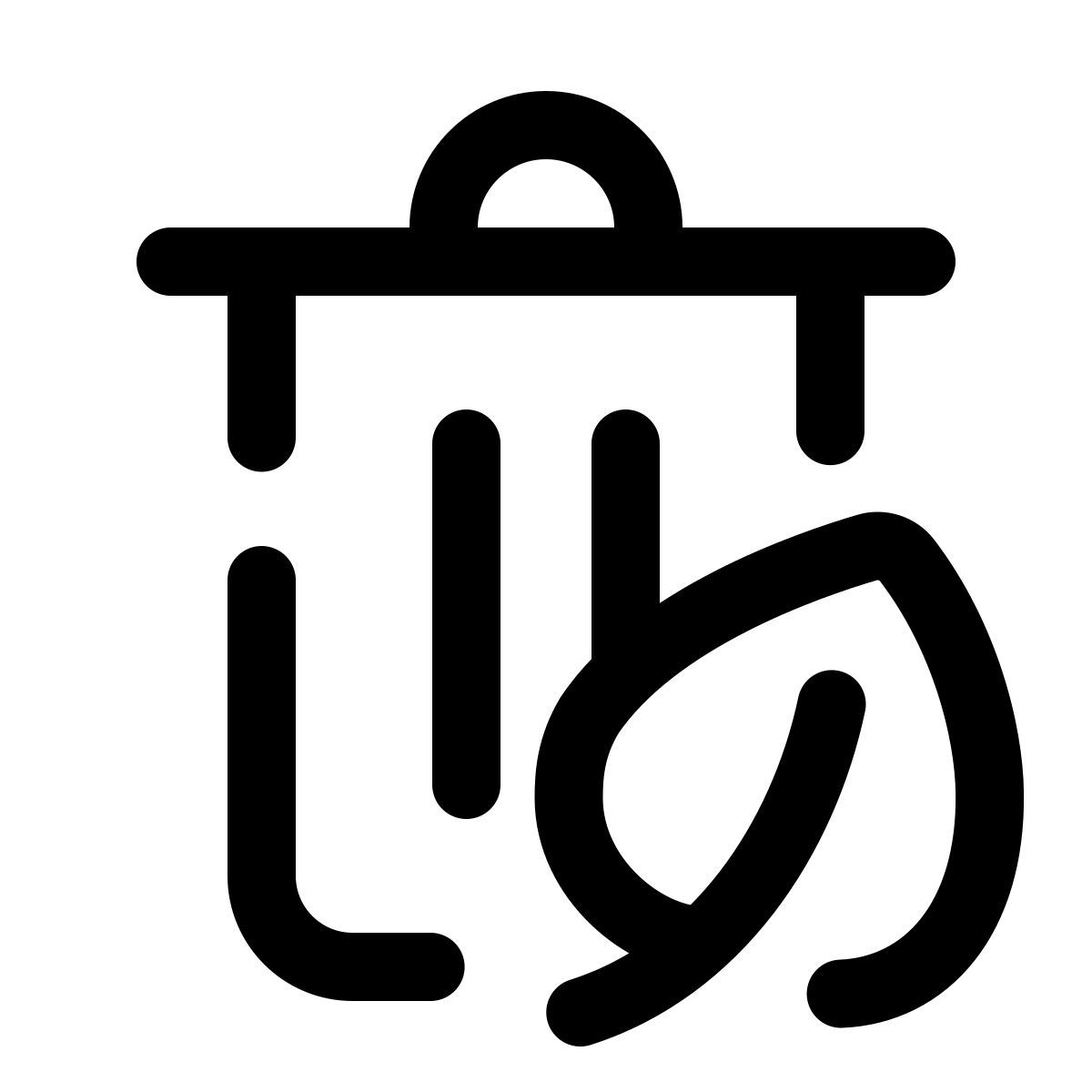 pulsar line style smistamento dei rifiuti icon