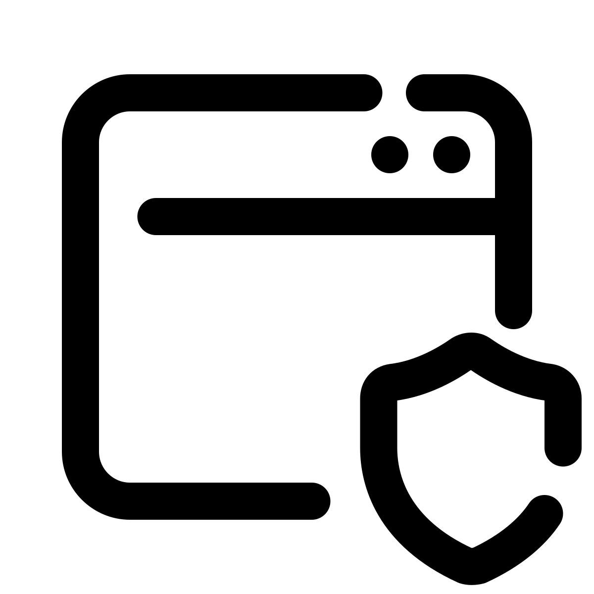pulsar line style web application firewall icon