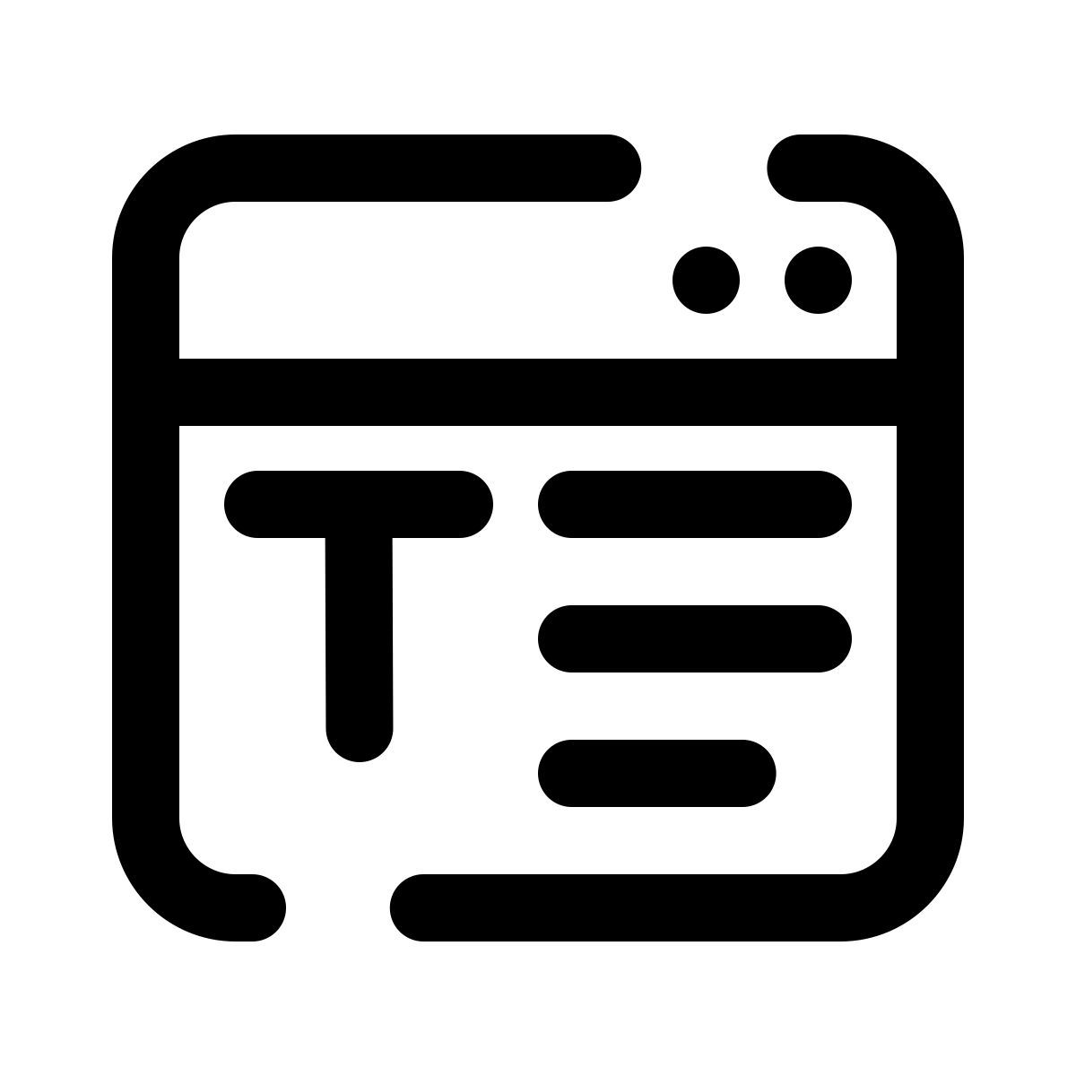 pulsar line style taille de police du site web icon