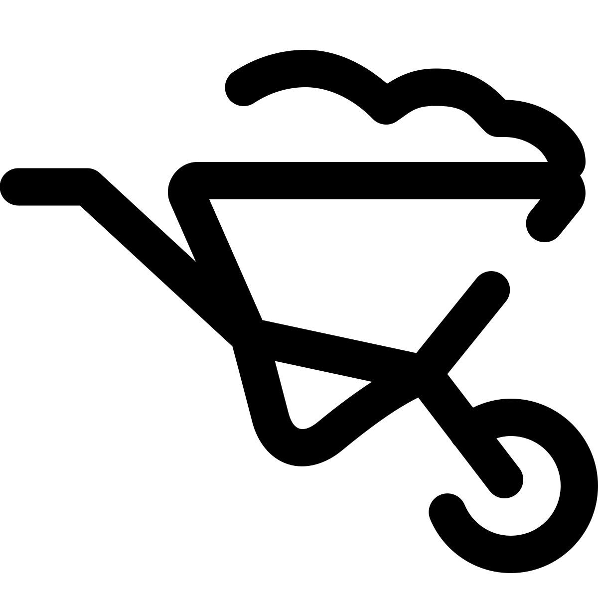 pulsar line style schubkarre icon