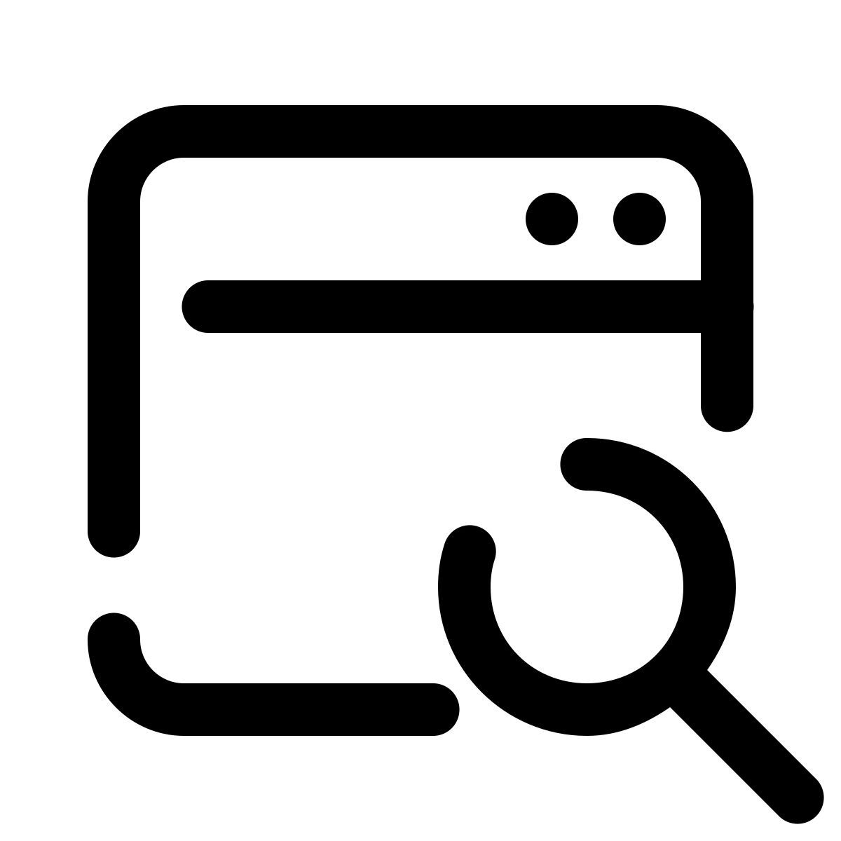 pulsar line style ricerca di finestre icon