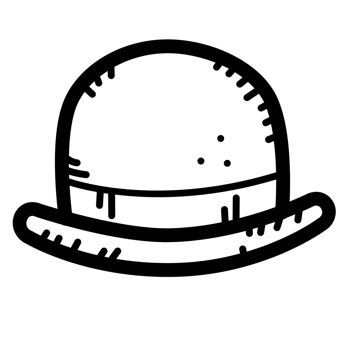 quill style 圆顶硬礼帽 icon