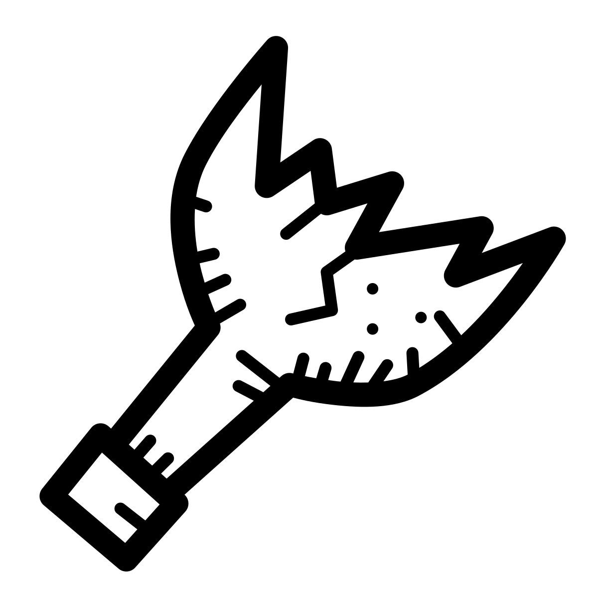 quill style botella rota icon