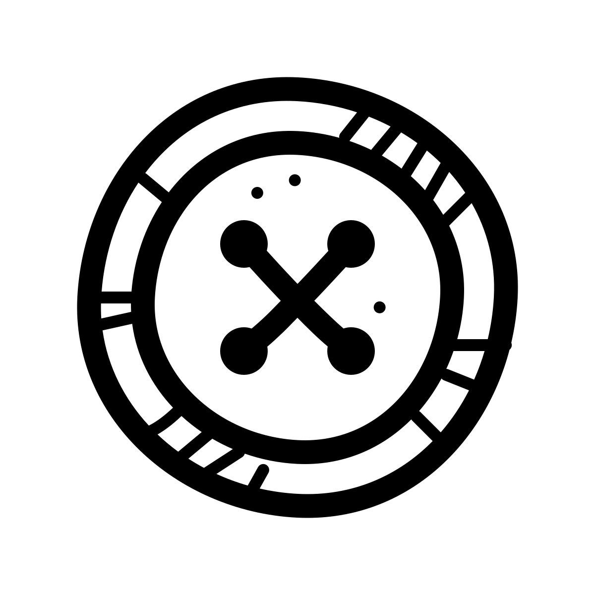 quill style sewing button icon