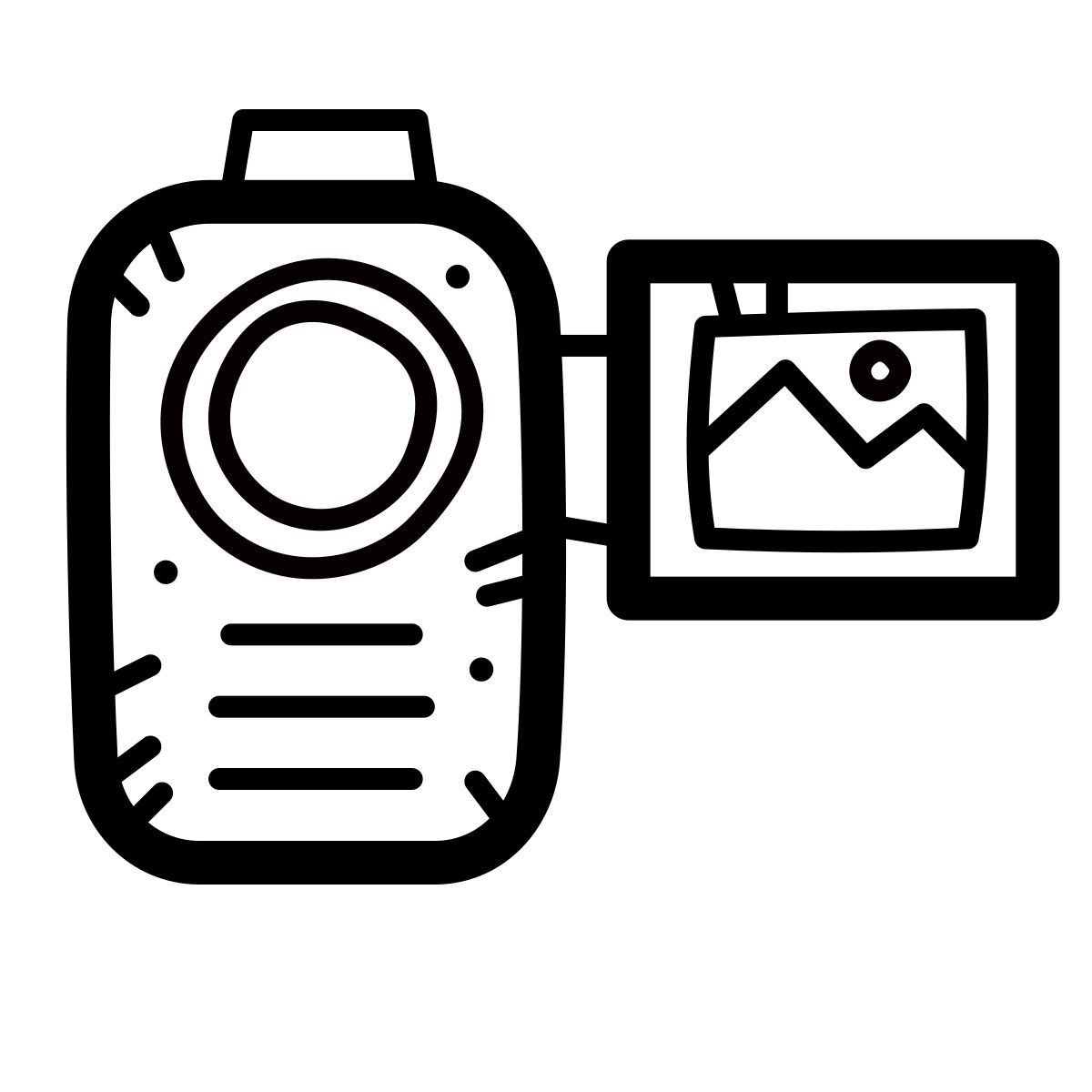 quill style videocamera icon