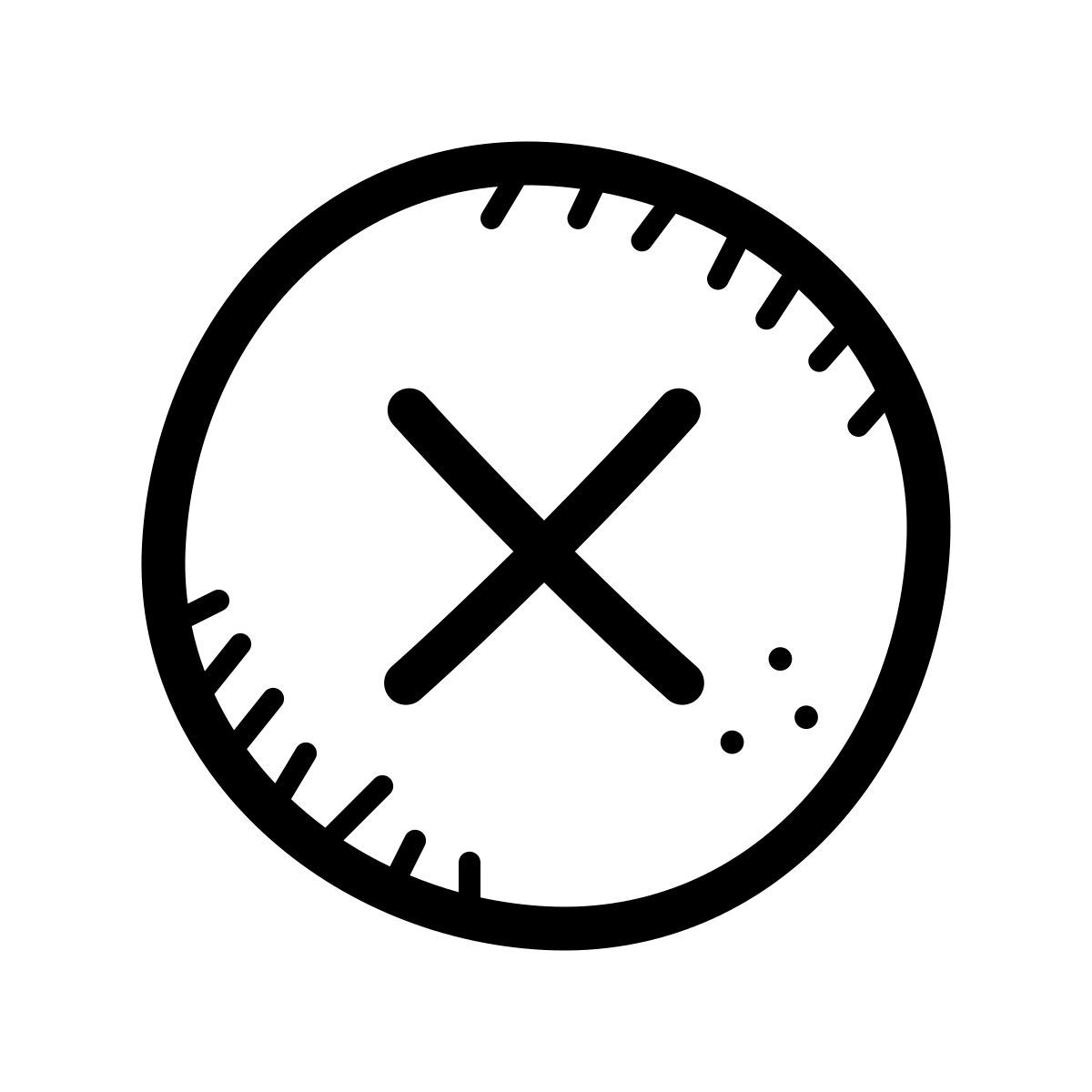 quill style cancel icon