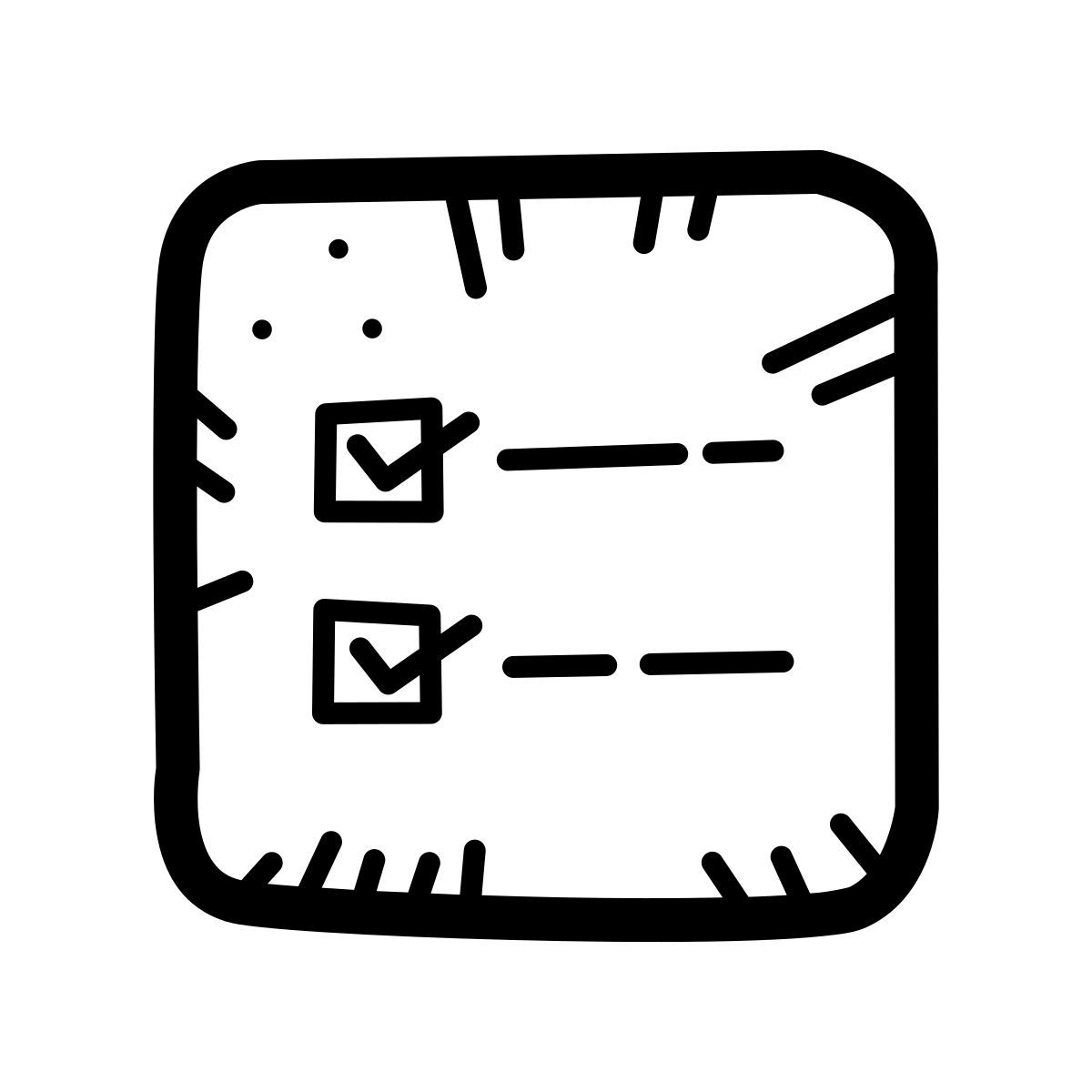 quill style checklist icon