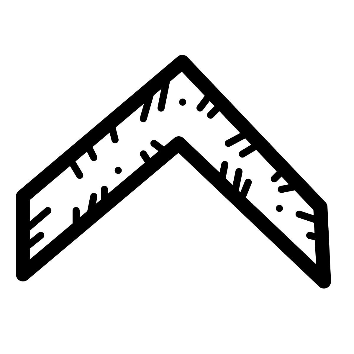 quill style rangabzeichen hoch icon