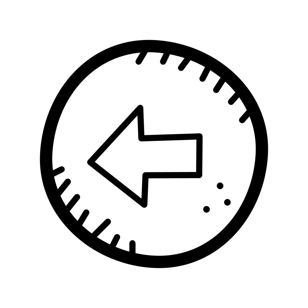 quill style segno a v a sinsitra icon