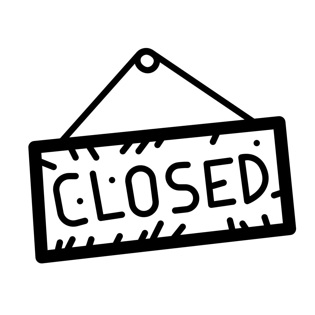 quill style zeichen: geschlossen icon