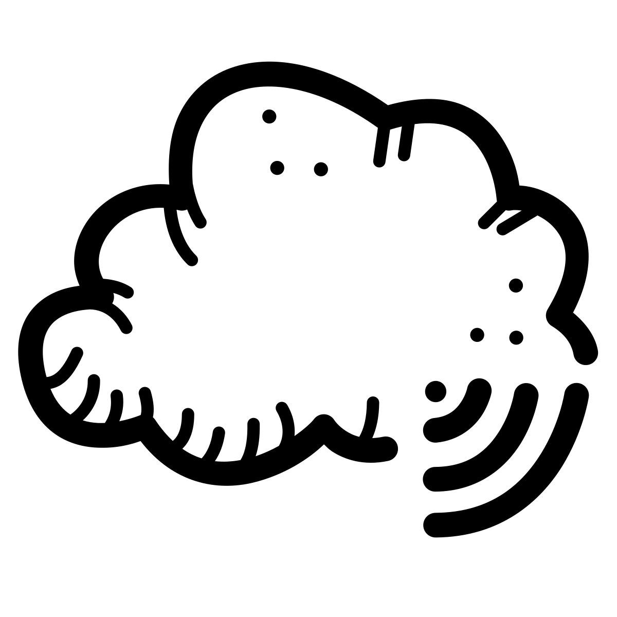 quill style cloud übertragung icon