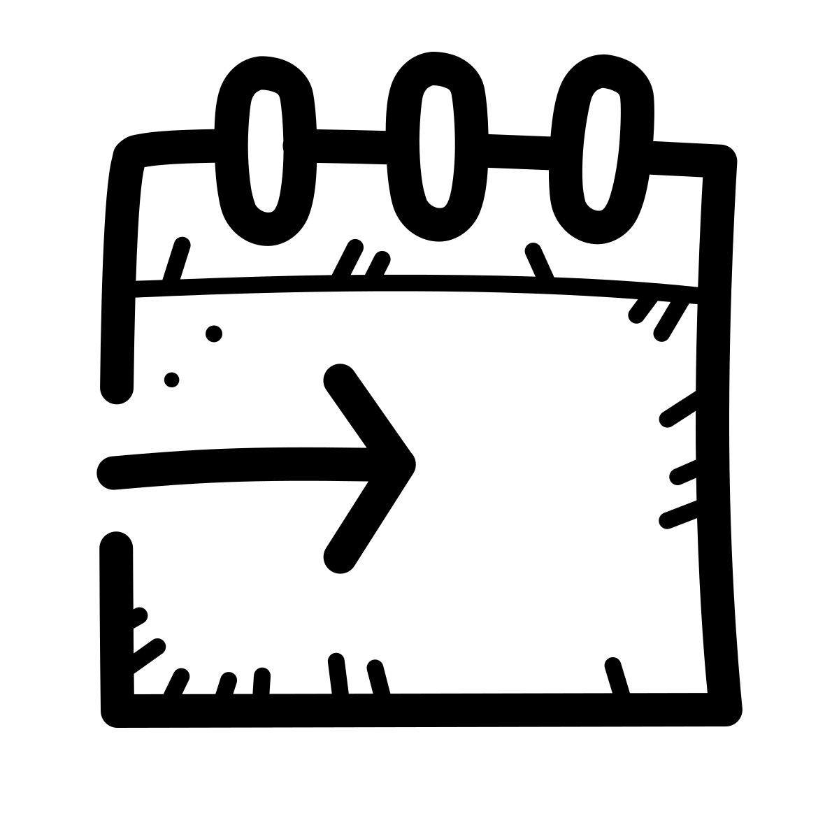 quill style date to icon