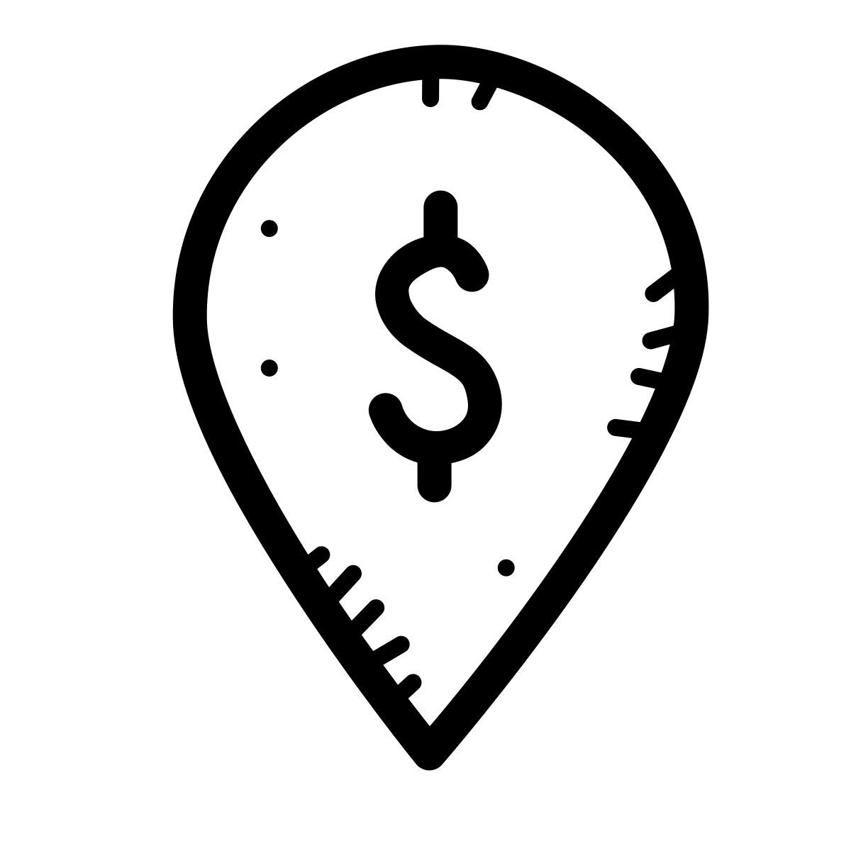 quill style 美元的地方标记 icon