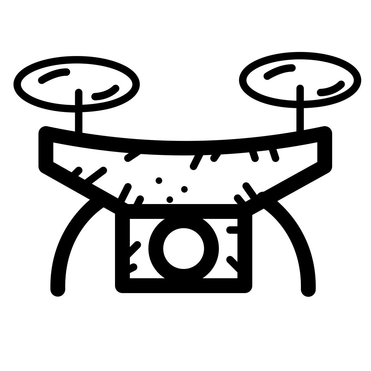quill style quadcopter icon