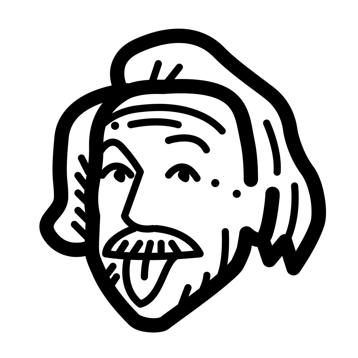 quill style albert einstein icon