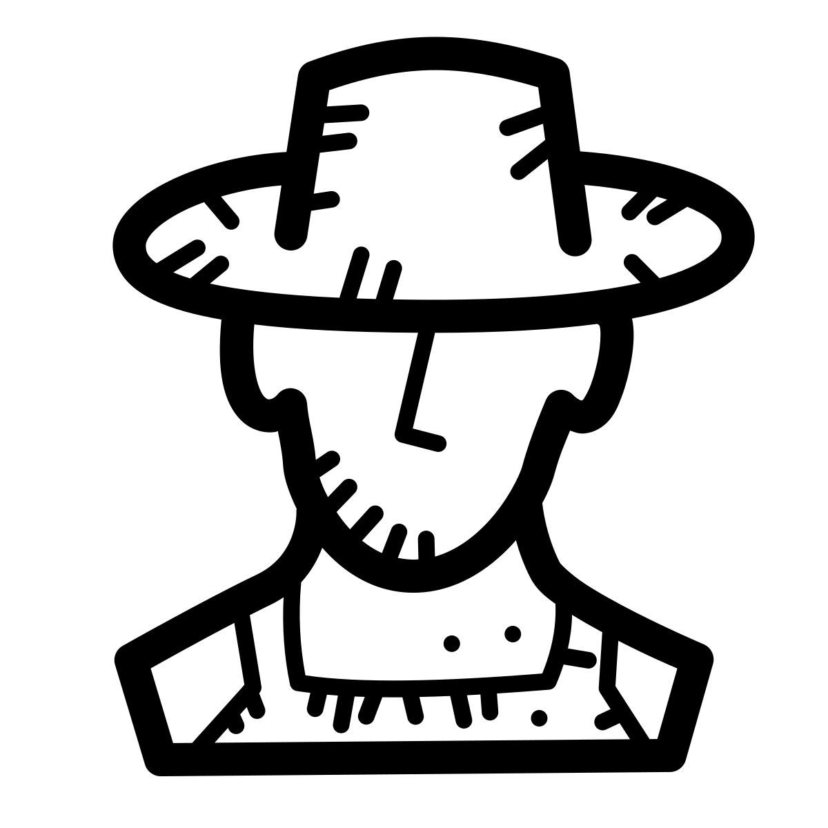quill style farmer männlich icon