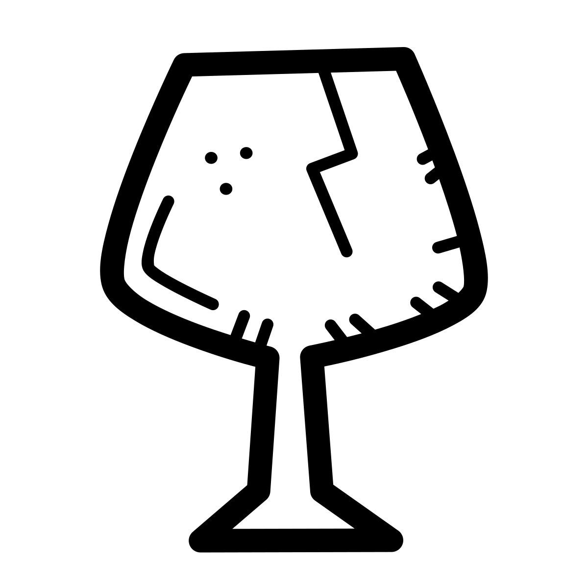 quill style fragile icon