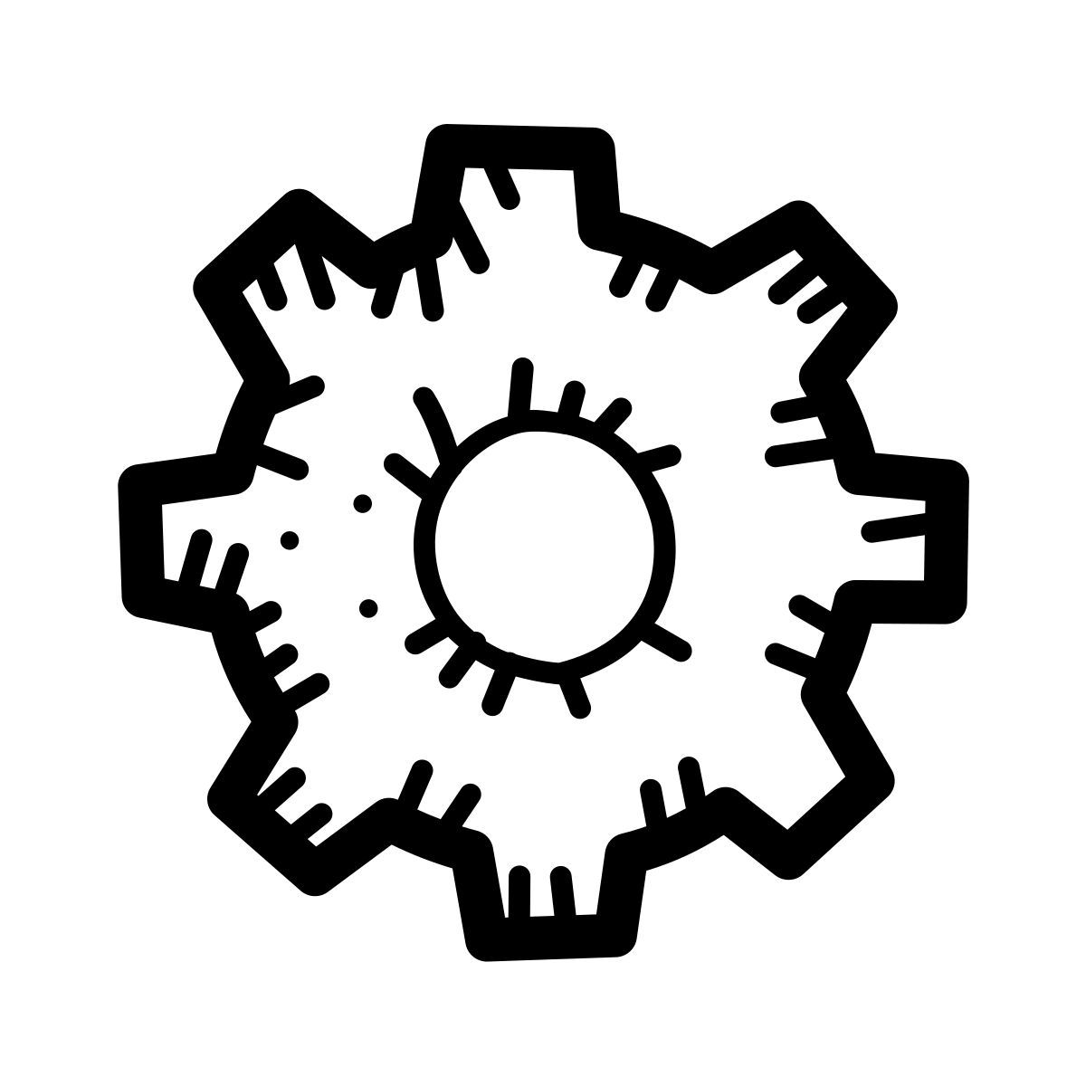 quill style gear icon