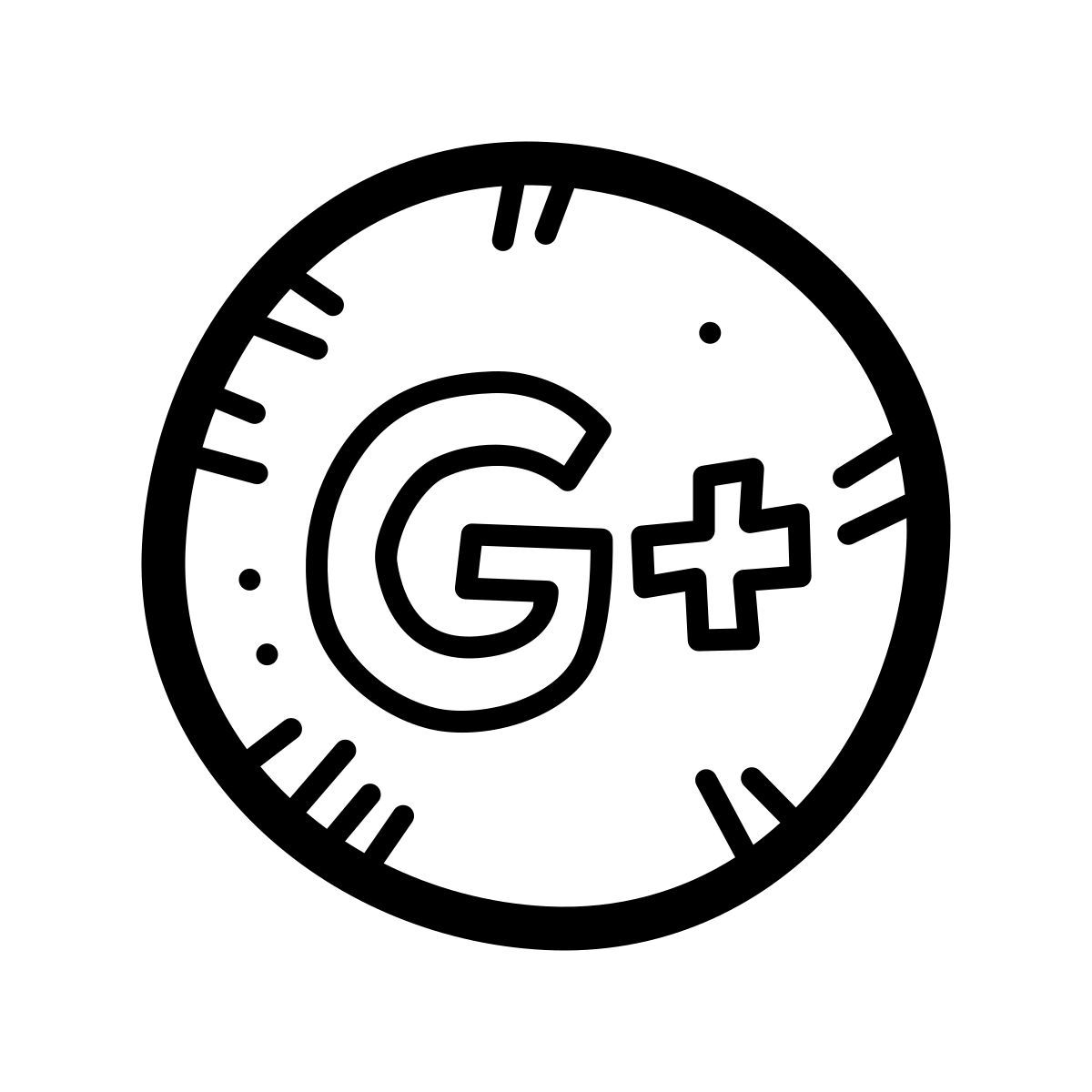 quill style google plus 서클 icon