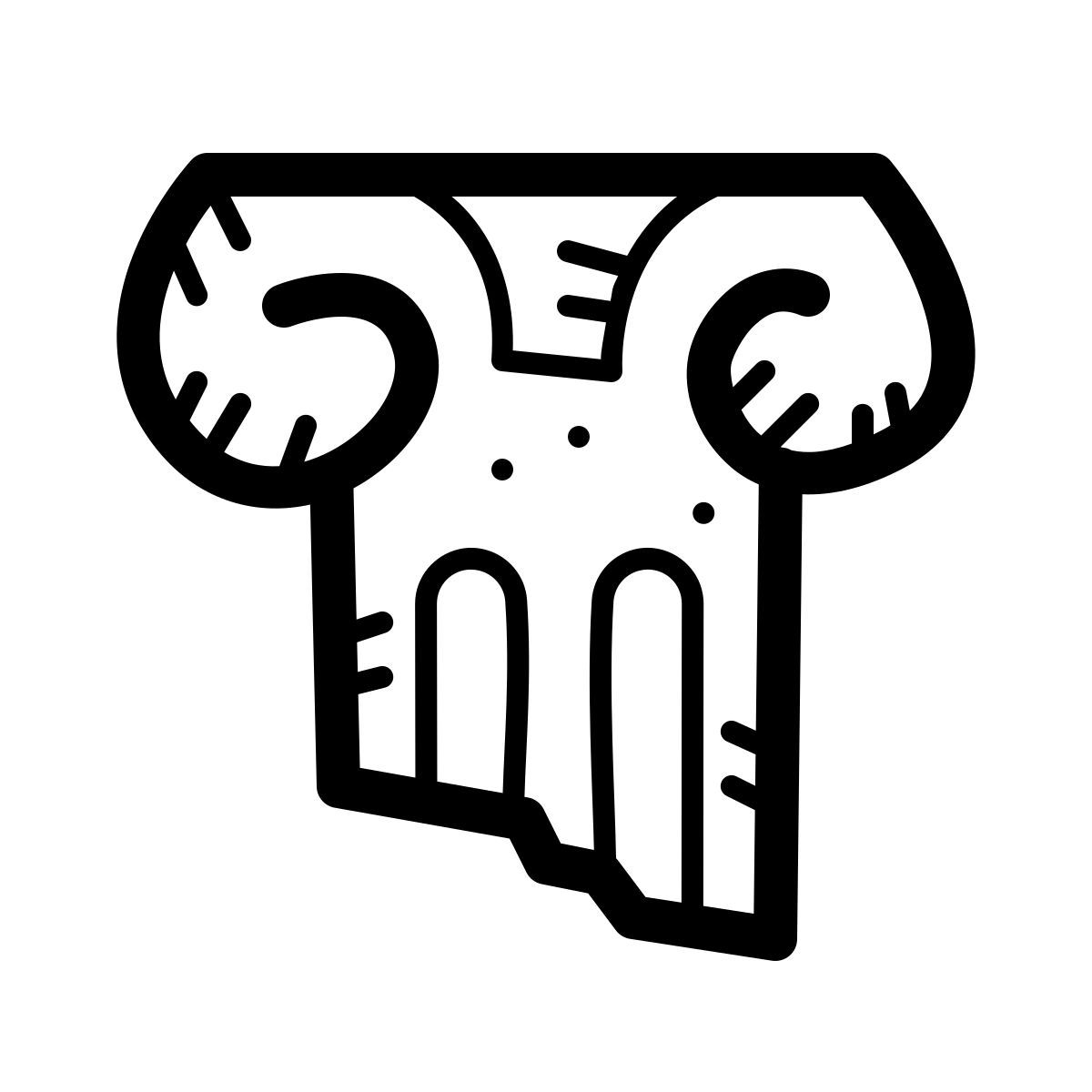 quill style capital del pilar griego icon