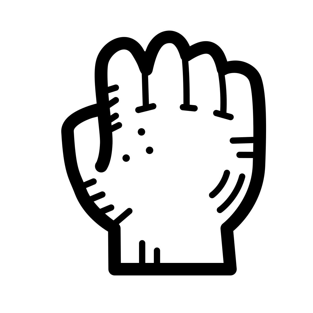 quill style 손 록 icon