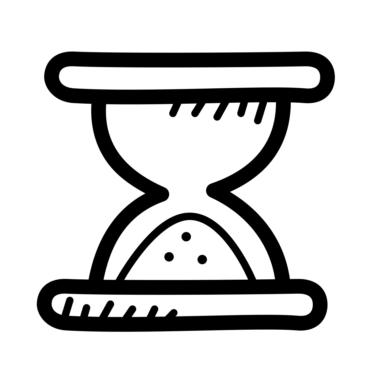 quill style hourglass icon