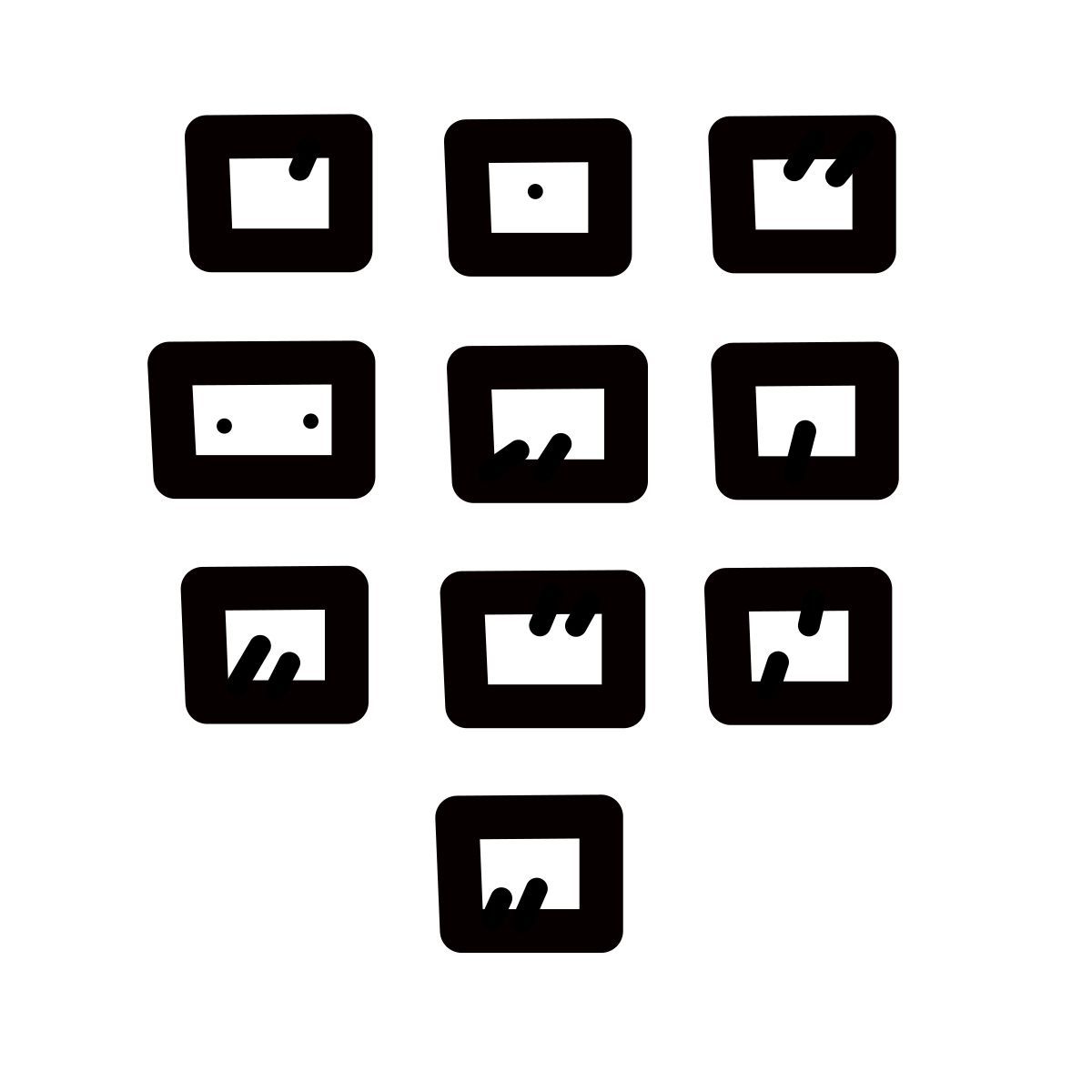 quill style pavé numérique icon