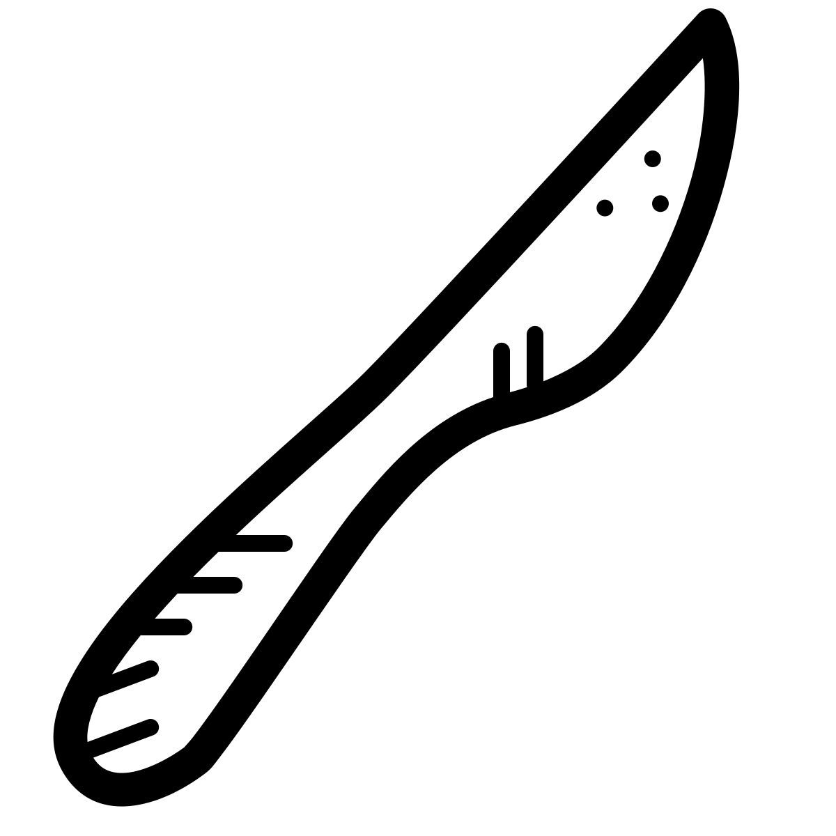 quill style knife icon